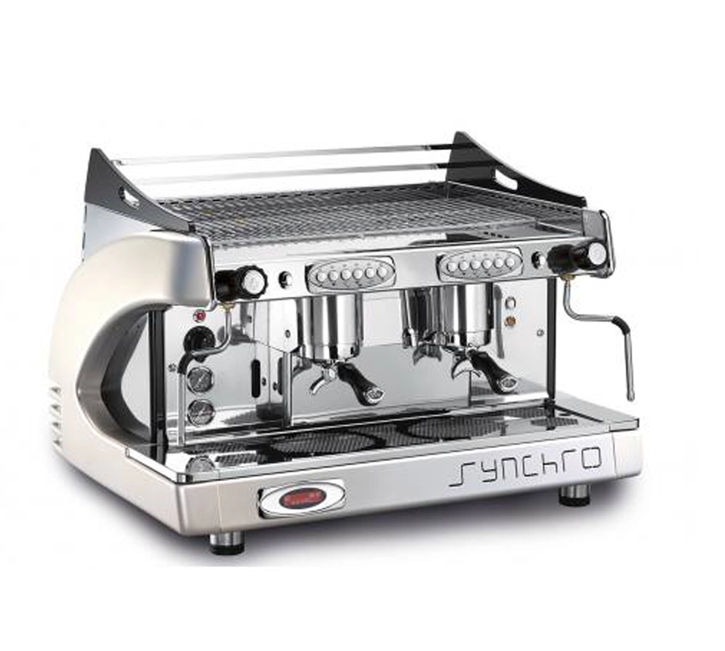 Synchro 2Group Traditional Espresso Machine White Caffia