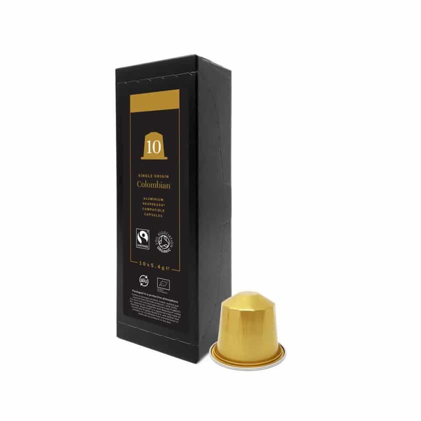 Caffia Colombian Fairtrade & Organic Coffee Capsules – Nespresso Compatible