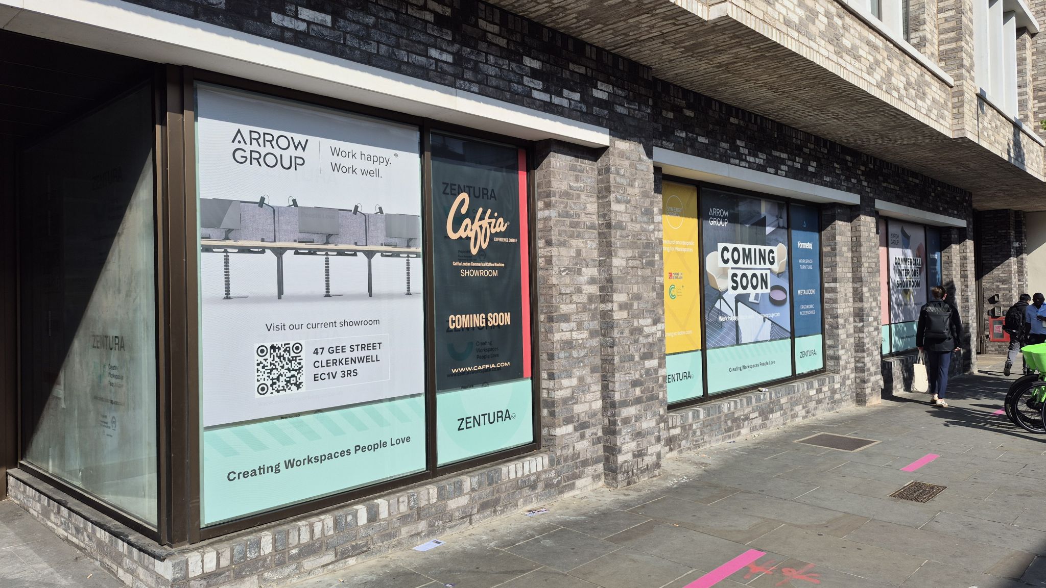 Inside the Caffia London showroom