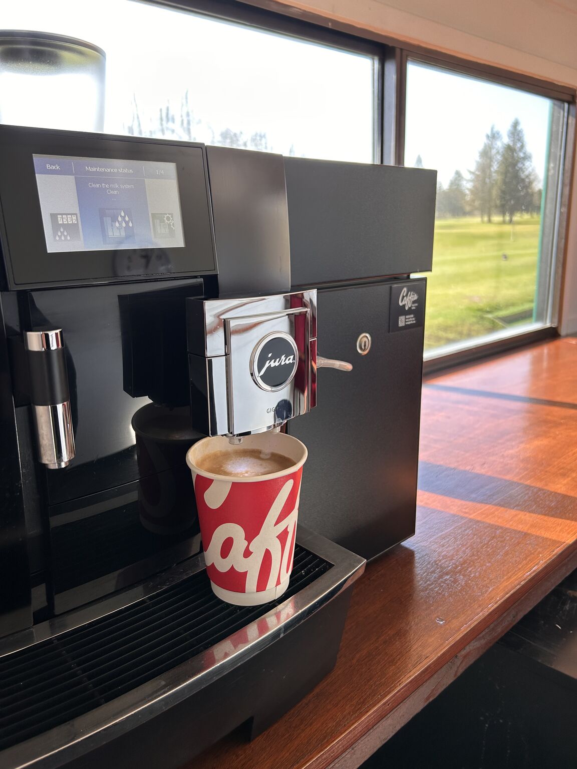 Golf club coffee station