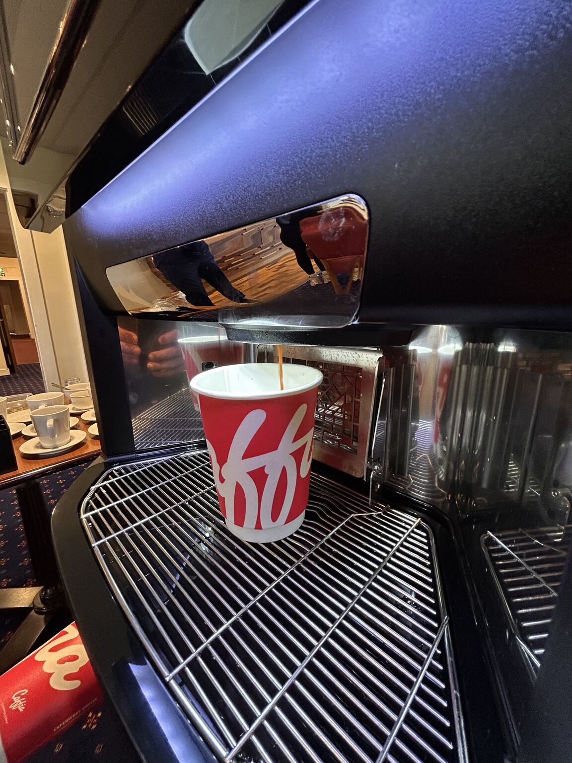 Golf club coffee machine installation