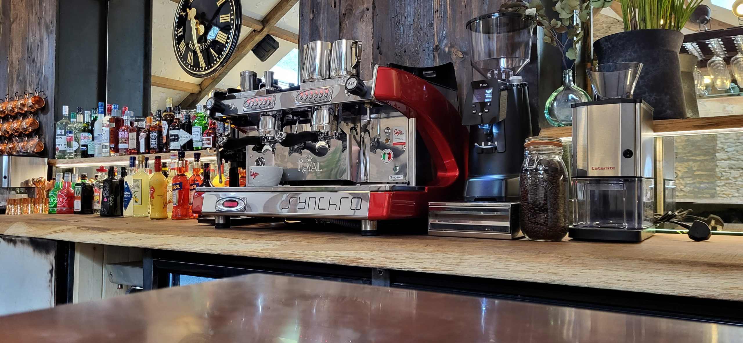 Coffee service area inside Eilean Donan Castle