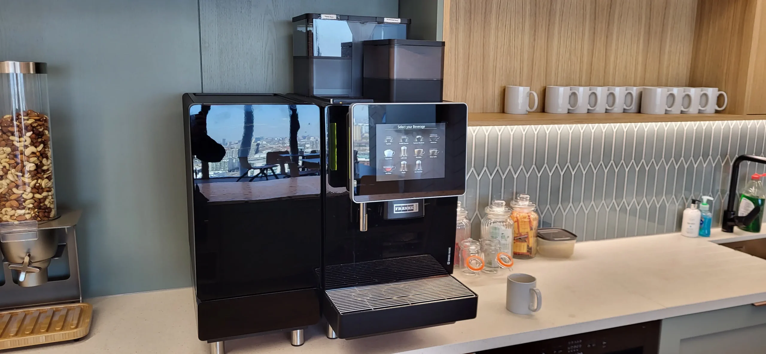 Franke A600 screen and front view at Appian London office