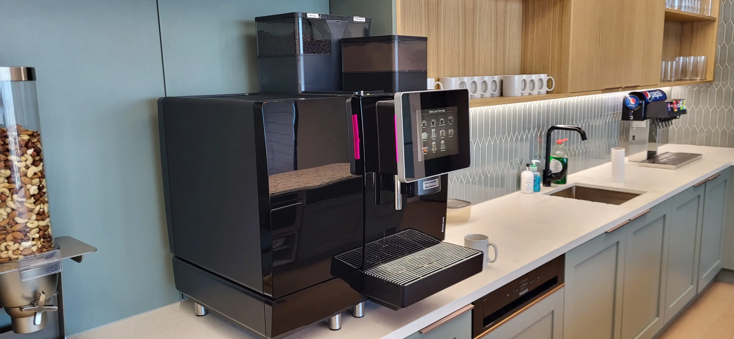 Coffee machine detail in Appian London office