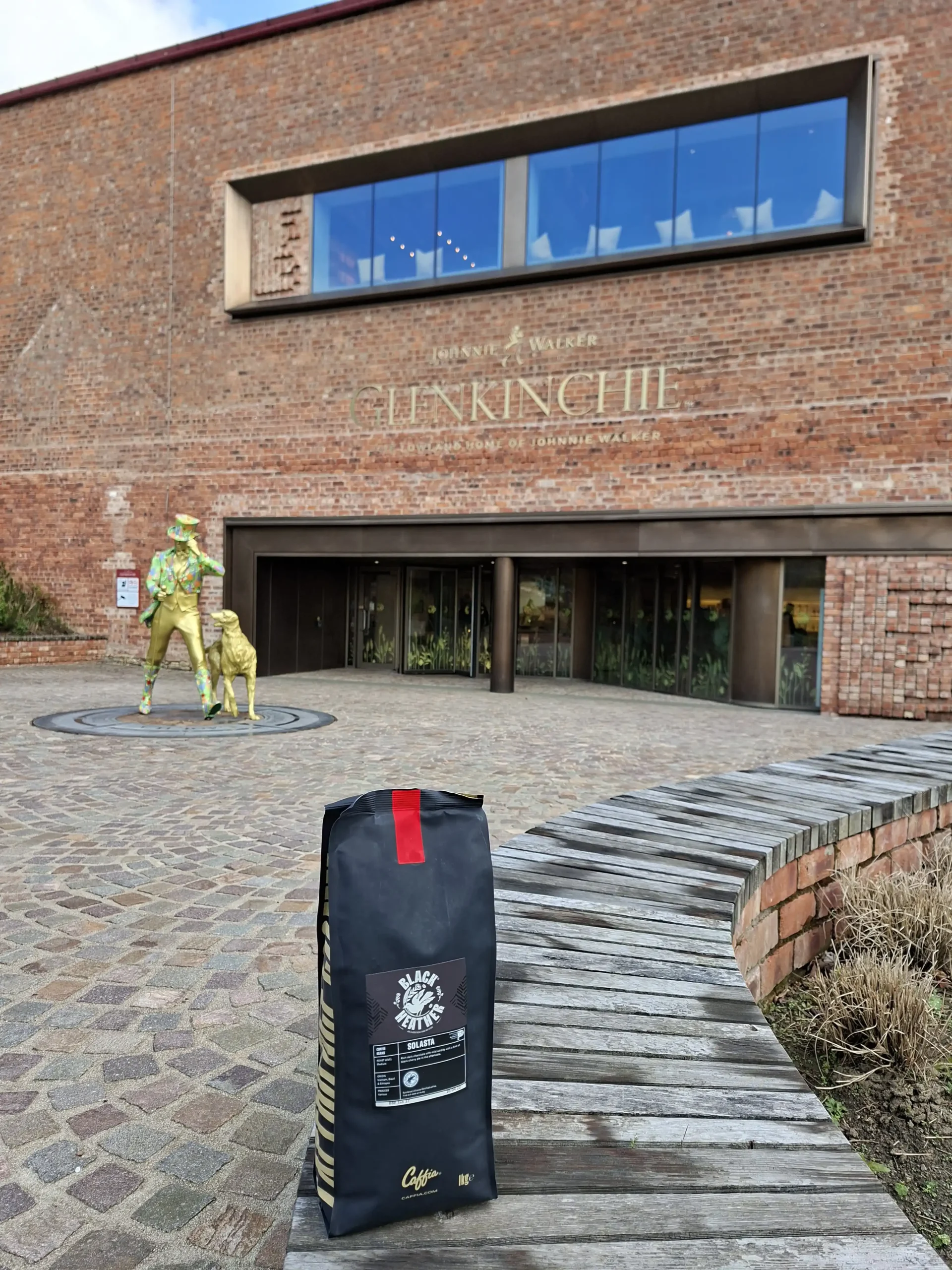 Coffee set-up at Glenkinchie Distillery