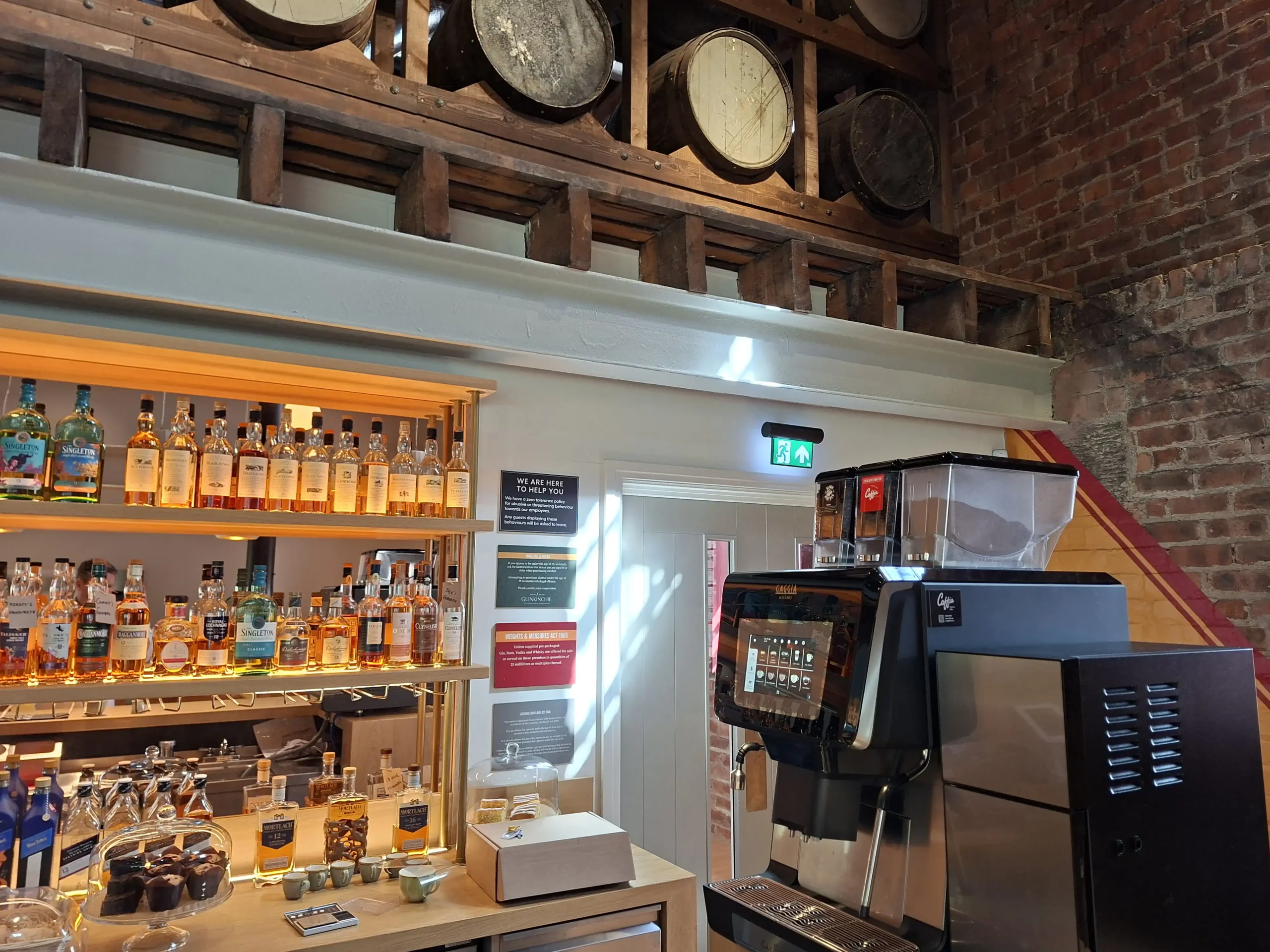 Gaggia coffee machine installed at Glenkinchie Distillery