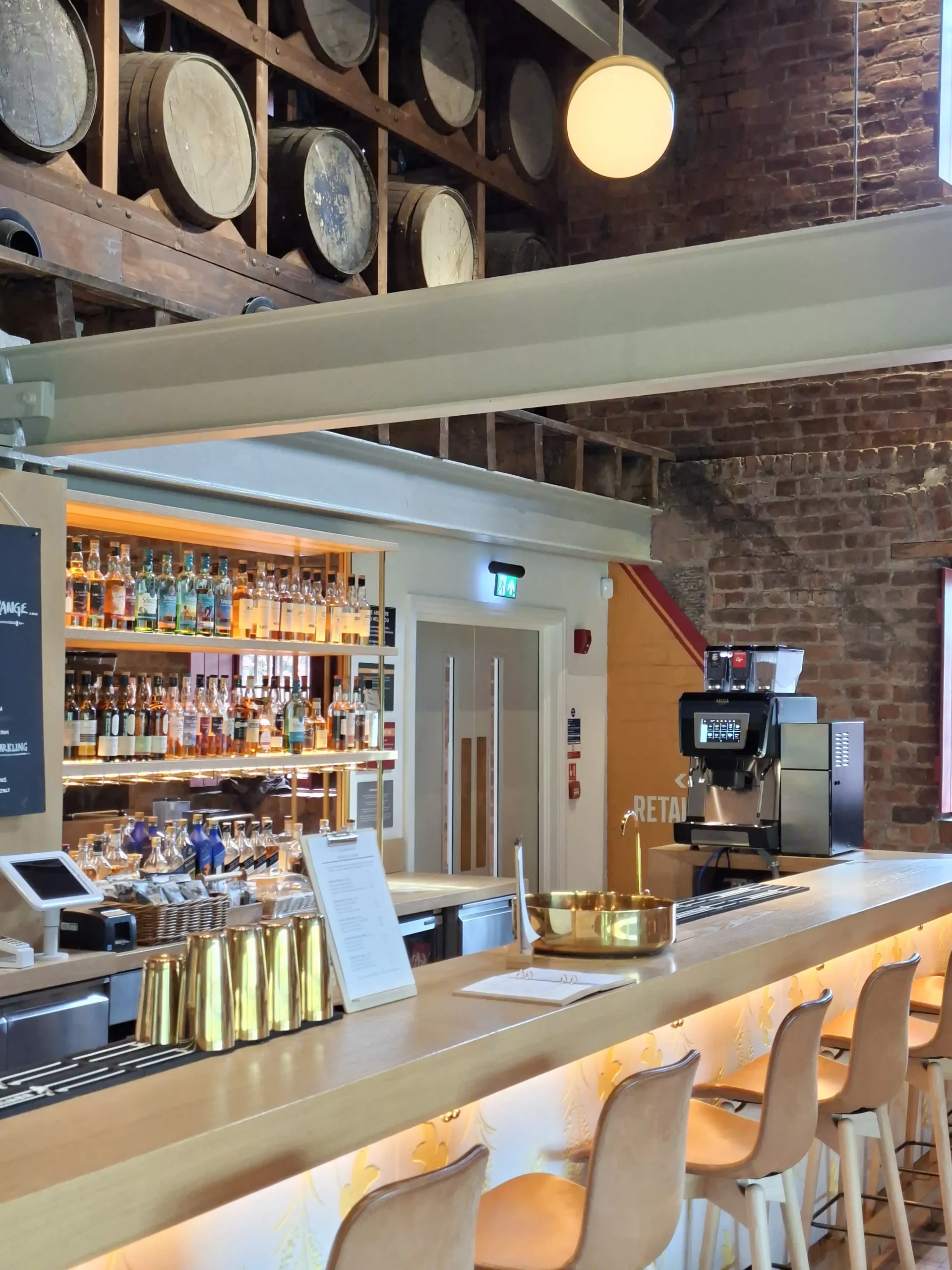 Coffee machine installation at Glenkinchie Distillery