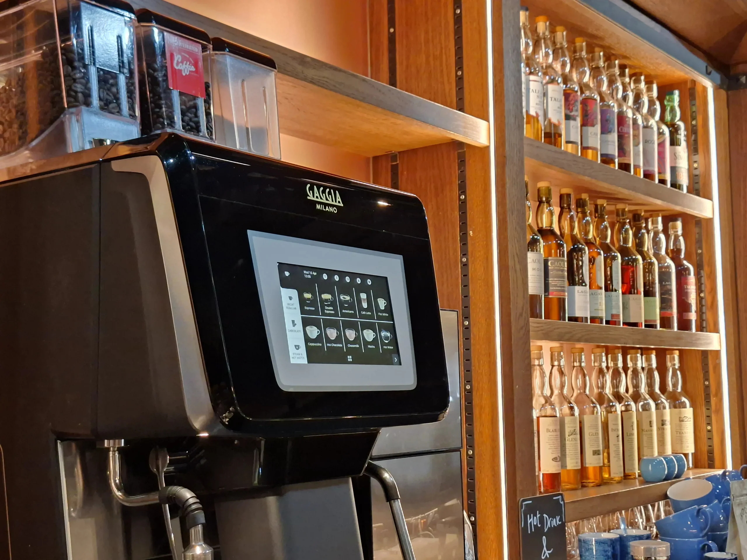 Coffee machine installation at Diageo Dalwhinnie Distillery