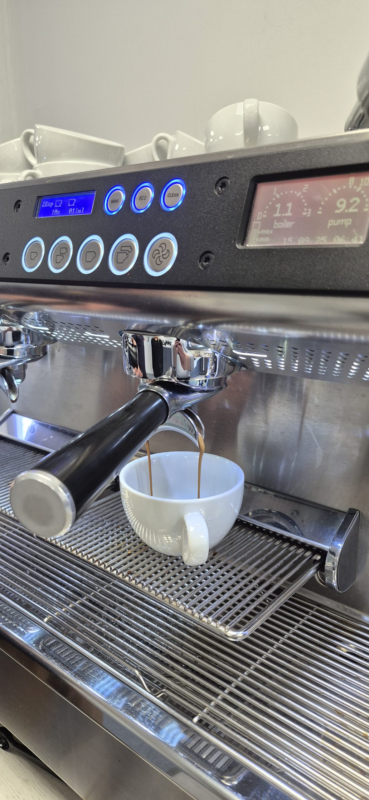 Barista training at the Specialty Coffee Association course