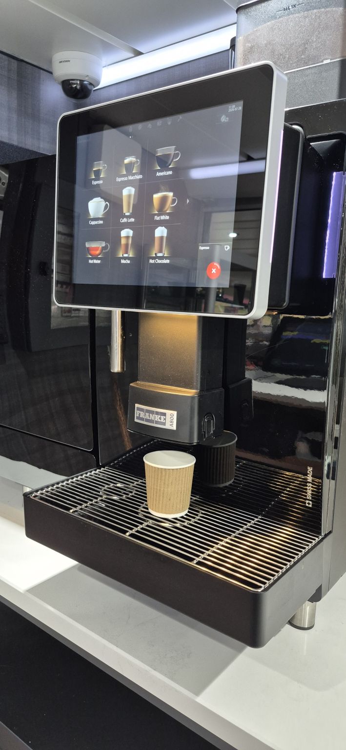 Coffee equipment setup for hospitality and visitor attraction use in Scotland